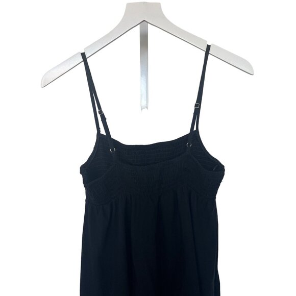 Zara Linen Blend Black Maxi Dress with Pockets - Picture 3 of 4